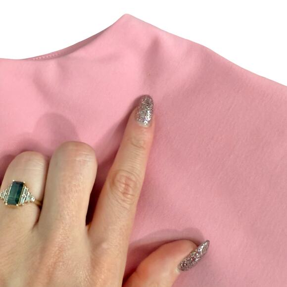 Ted Baker Pink Patron Front Tie Mini Sleeveless Dress size 5 / XL / 12 NEW Tags - Picture 11 of 16